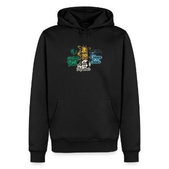 Rette die Bienen Pflanze mehr Bäume Tag der Erde - Männer Premium Bio Hoodie - Schwarz - Vorne - Nico (187cm)