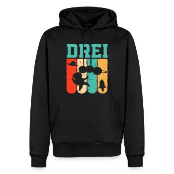 Astronaut 3. Geburtstag Weltraum Jungen Geschenk - Männer Premium Bio Hoodie - Schwarz - Vorne - Nico (187cm)