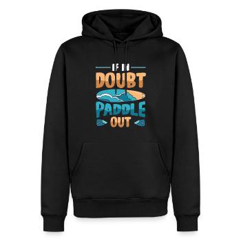 En cas de doute Paddle Out Standup Paddle Board - Sweat à capuche Premium bio Homme - noir - Devant - Nico (187cm)