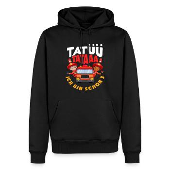 Tatüü TaTaaa 3. Geburtstag Feuerwehr Jungs - Männer Premium Bio Hoodie - Schwarz - Vorne - Nico (187cm)