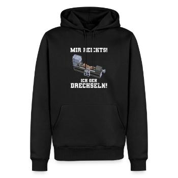 Mir Reichts Ich Geh Drechseln Holz Drechsler - Männer Premium Bio Hoodie - Schwarz - Vorne - Nico (187cm)