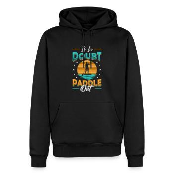 En cas de doute Paddle Out Standup Paddle Board - Sweat à capuche Premium bio Homme - noir - Devant - Nico (187cm)