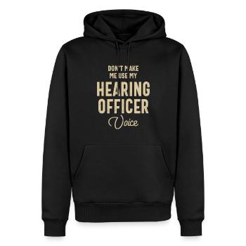 Anhörungsbeauftragter Job Beruf Geburtstagsarbeiter - Männer Premium Bio Hoodie - Schwarz - Vorne - Nico (187cm)