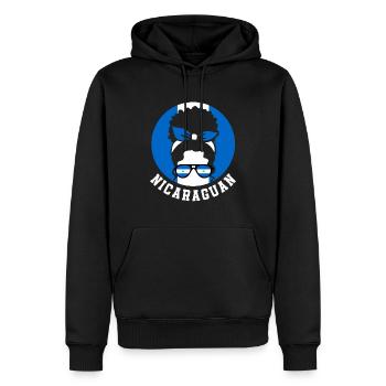 Nicaraguanisches Mädchen Nicaragua - Männer Premium Bio Hoodie - Schwarz - Vorne - Nico (187cm)