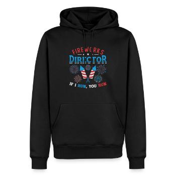 Fireworks Director Si je vous exécute - Sweat à capuche Premium bio Homme - noir - Devant - Nico (187cm)