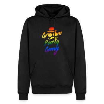 JGA 2022 Groom Party Gang pride LGBT+ - Männer Premium Bio Hoodie - Schwarz - Vorne - Nico (187cm)