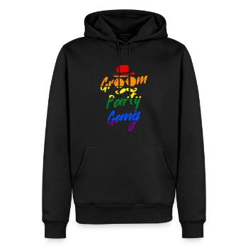JGA 2022 Groom Party Gang pride LGBTQ+ - Männer Premium Bio Hoodie - Schwarz - Vorne - Nico (187cm)