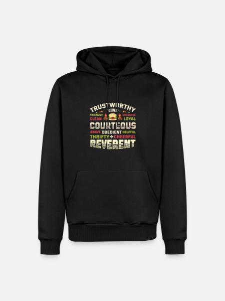 Scout Character Traits Scouting - Men’s Premium Organic Hoodie - black