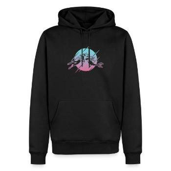 Scuba Diver Kissing Meerjungfrau - Männer Premium Bio Hoodie - Schwarz - Vorne - Nico (187cm)