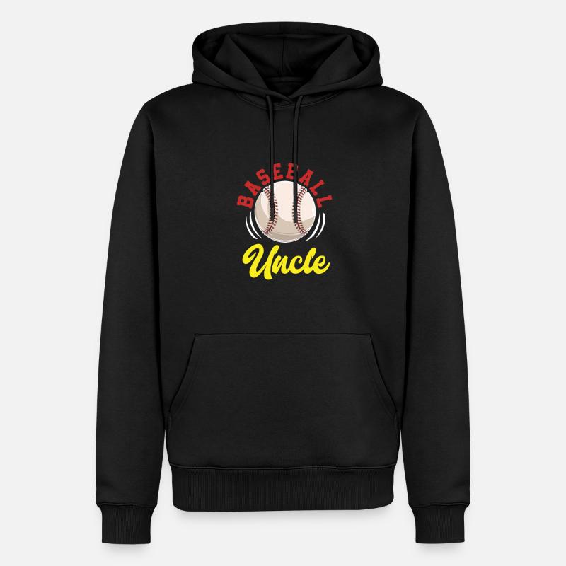 Oncle de baseball - Sweat à capuche Premium bio Homme - noir