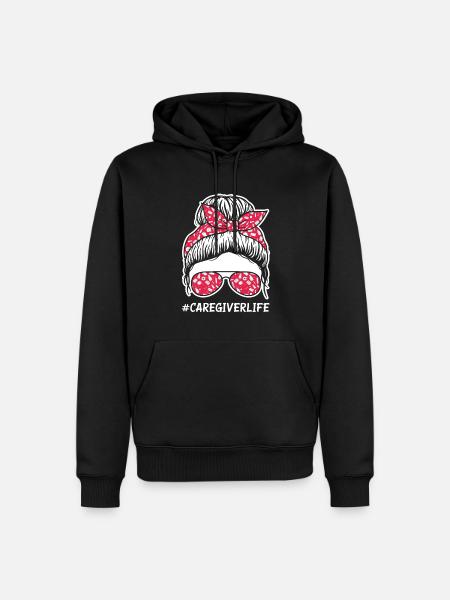 Caregiver Life - Men’s Premium Organic Hoodie - black
