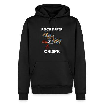 Rock Paper Crispr Gentechniker Biologie - Männer Premium Bio Hoodie - Schwarz - Vorne - Nico (187cm)