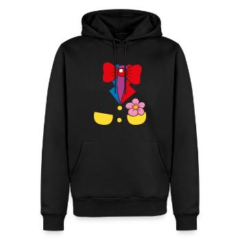Zirkus Clown Kostüm Anzug - Männer Premium Bio Hoodie - Schwarz - Vorne - Nico (187cm)