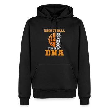 Basketball It's In My DNA Basketballer - Männer Premium Bio Hoodie - Schwarz - Vorne - Nico (187cm)
