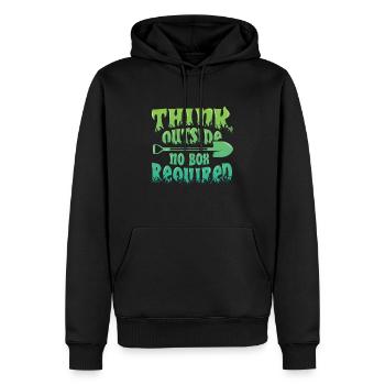 Think Outside, Garten- und Naturliebhaber - Männer Premium Bio Hoodie - Schwarz - Vorne - Nico (187cm)