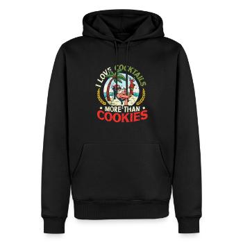 Like Cocktails More Than Cookies Christmas In Juli - Männer Premium Bio Hoodie - Schwarz - Vorne - Nico (187cm)