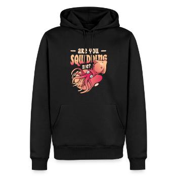 Are You Squidding Me Zoologist Octopus Squid - Men’s Premium Organic Hoodie - black - Front - Nico (187cm)