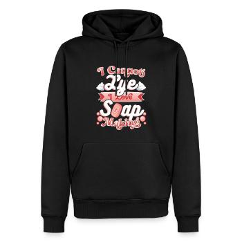 I Cannot Lye I Love Seifenherstellung - Männer Premium Bio Hoodie - Schwarz - Vorne - Nico (187cm)