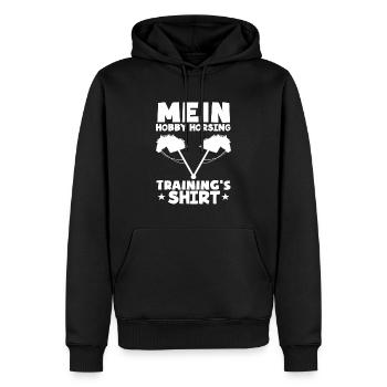 Hobby Horse Hobby Horsing Steckenpferd Reiten - Männer Premium Bio Hoodie - Schwarz - Vorne - Nico (187cm)