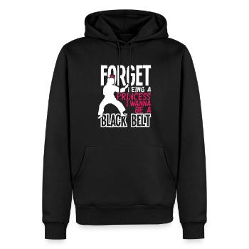 Karate Princess Girl Woman Gift - Men’s Premium Organic Hoodie - black - Front - Nico (187cm)