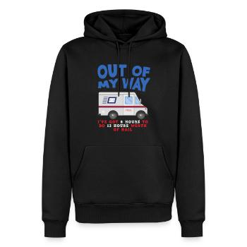 Postbeamte Briefzusteller Paketzusteller - Männer Premium Bio Hoodie - Schwarz - Vorne - Nico (187cm)