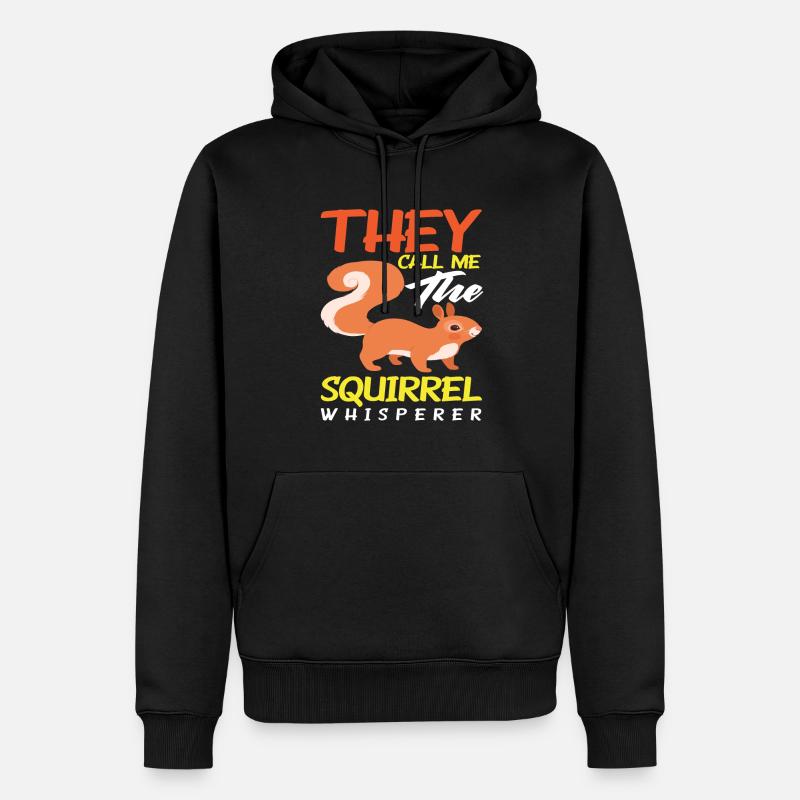 Chuchoteur d’écureuil - Sweat à capuche Premium bio Homme - noir