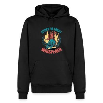 Stock Market Whisperer Stock Trader Bulle und Bär - Männer Premium Bio Hoodie - Schwarz - Vorne - Nico (187cm)