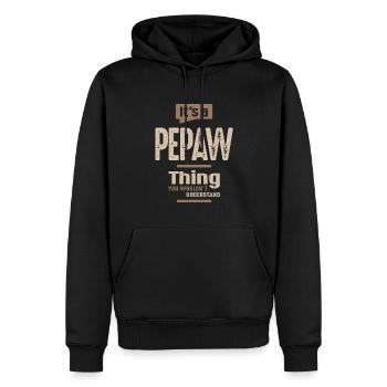 Männer Es ist eine Pepaw-Sache Lustiger Papa Opa - Männer Premium Bio Hoodie - Schwarz - Vorne - Nico (187cm)