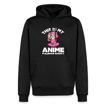 Anime Schlafanzug Shirt - Männer Premium Bio Hoodie - Schwarz - Vorne - Nico (187cm)