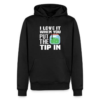 Bartender Tip Waiter Cadeau - Sweat à capuche Premium bio Homme - noir - Devant - Nico (187cm)