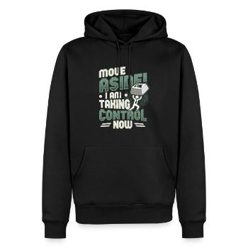 Support informatique Computer Nerd Programmeur Pun - Sweat à capuche Premium bio Homme - noir - Devant - Nico (187cm)