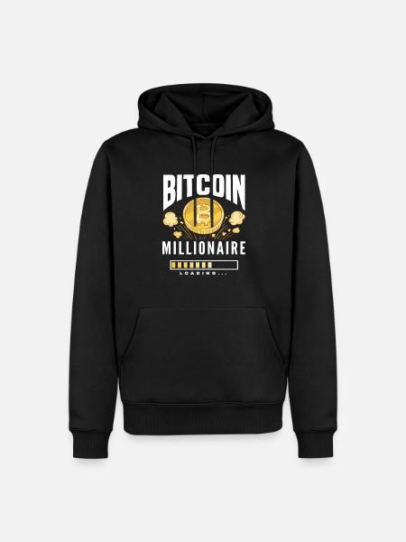 Bitcoin Millionaire Gift - Men’s Premium Organic Hoodie - black