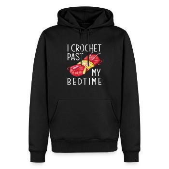 Crochet Passion Hobby Crocheter - Men’s Premium Organic Hoodie - black - Front - Nico (187cm)