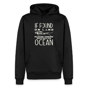 Diving Hobby Diving lovers - Men’s Premium Organic Hoodie - black - Front - Nico (187cm)
