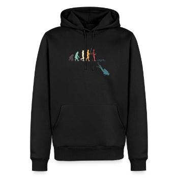 Évolution de la plongée - Sweat à capuche Premium bio Homme - noir - Devant - Nico (187cm)