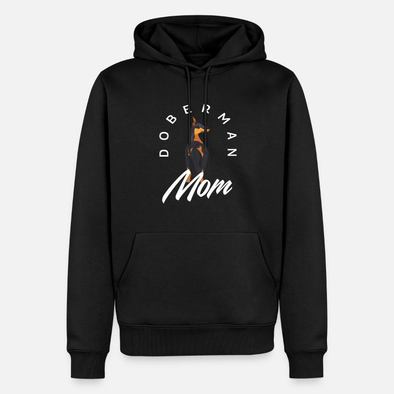 Doberman Mama Cadeau - Sweat à capuche Premium bio Homme - noir
