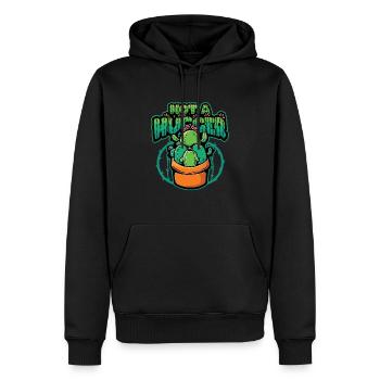 Pas de cactus étreint - Sweat à capuche Premium bio Homme - noir - Devant - Nico (187cm)