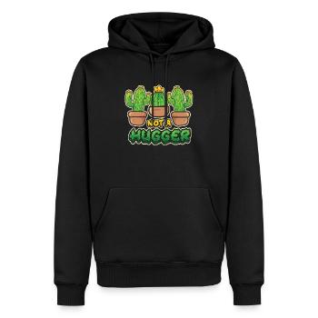 Pas de cactus étreint - Sweat à capuche Premium bio Homme - noir - Devant - Nico (187cm)