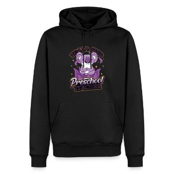 Koala-fied Koala fier enseignant préscolaire - Sweat à capuche Premium bio Homme - noir - Devant - Nico (187cm)