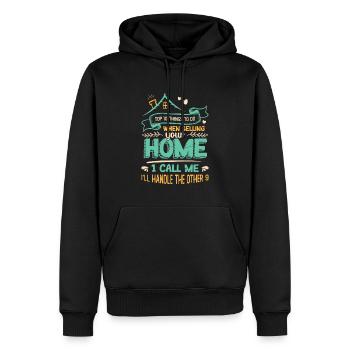 Was Zu Tun Ist, Wenn Sie Ihr Haus Verkaufen - Männer Premium Bio Hoodie - Schwarz - Vorne - Nico (187cm)
