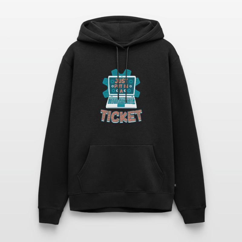 Ouvrez simplement un ticket Help Desk Tech Support Sweat à capuche Premium bio Homme