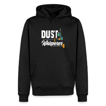 Concierge d’école Dust Whisperer - Sweat à capuche Premium bio Homme - noir - Devant - Nico (187cm)