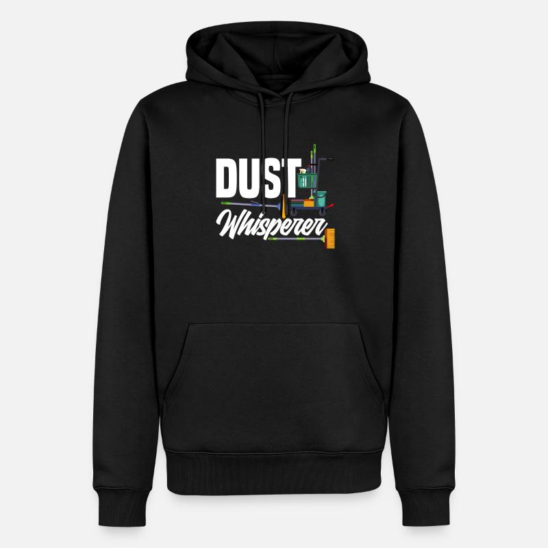 Concierge d’école Dust Whisperer - Sweat à capuche Premium bio Homme - noir