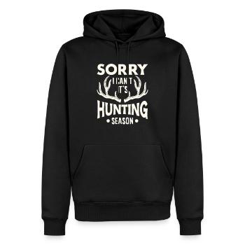 Hunting Hunter Hunting Hunting Season Cadeau - Sweat à capuche Premium bio Homme - noir - Devant - Nico (187cm)