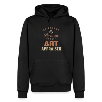 I'm Awesome I'm a Art Appraiser Funny Job - Men’s Premium Organic Hoodie - black - Front - Nico (187cm)