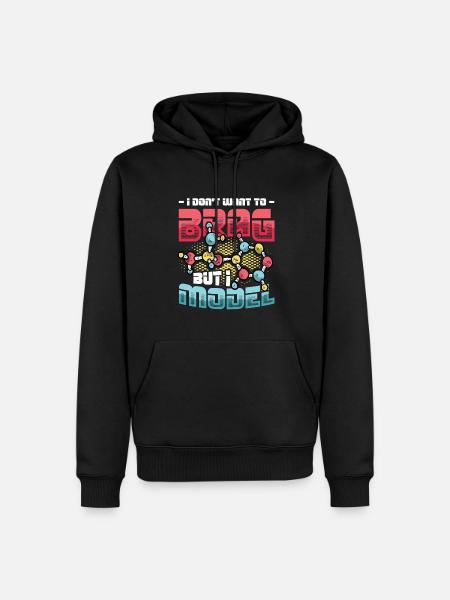 Physical Modeling Funny Physics Lovers - Men’s Premium Organic Hoodie - black