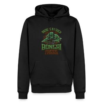 Il n’y a pas trop de bonsaïs. - Sweat à capuche Premium bio Homme - noir - Devant - Nico (187cm)