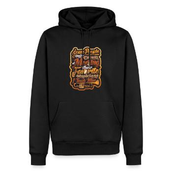 I Teach My Favorite Musicians Music Teachers - Men’s Premium Organic Hoodie - black - Front - Nico (187cm)