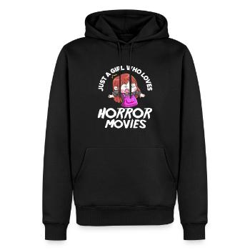 Film Girl Films d’horreur - Sweat à capuche Premium bio Homme - noir - Devant - Nico (187cm)