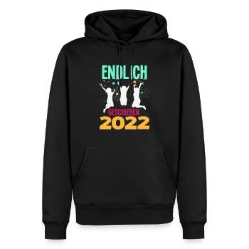 Endlich Geschieden 2022 Scheidungsparty - Männer Premium Bio Hoodie - Schwarz - Vorne - Nico (187cm)